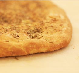 Spianata bread with rosemary