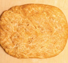 Spianata bread with lard